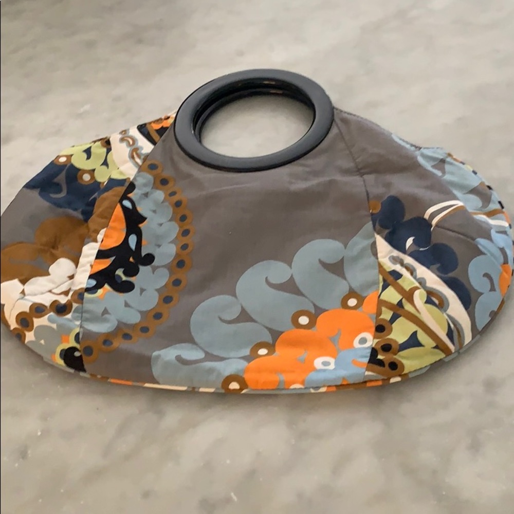 J crew floral decorative hand bag